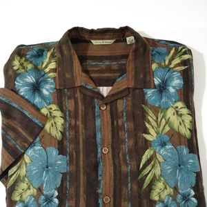 Tommy Bahama Hawaiian 100% Silk Shirt XL